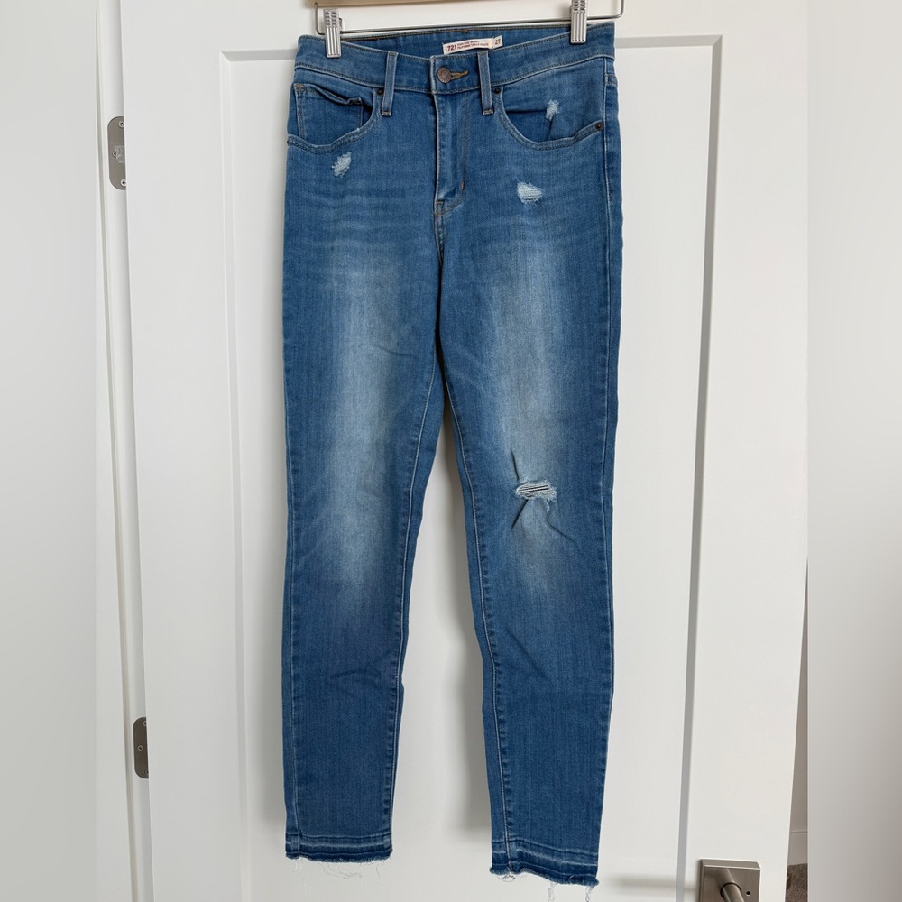 Levi's 721 High Rise Skinny Jeans Denim